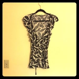 Ann Taylor Banana Leaf shirt